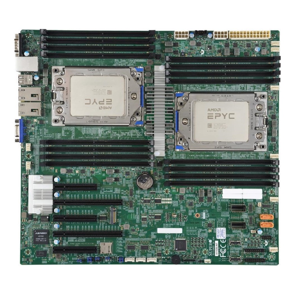 Dual Socket Sp3 Epyc Motherboard - كومبو بوكس Supermic H11DSi-NT اللوحة الأم