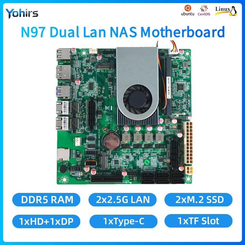 Mini Itx Dual 2.5G Nas Motherboard - لوحة أم يوهيرس NAS ميني ITX