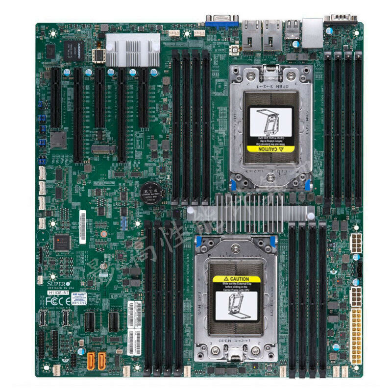 Dual Socket Sp3 Epyc Motherboard - لوحة أم Supermic H11DSi-NT بمقبس SP3
