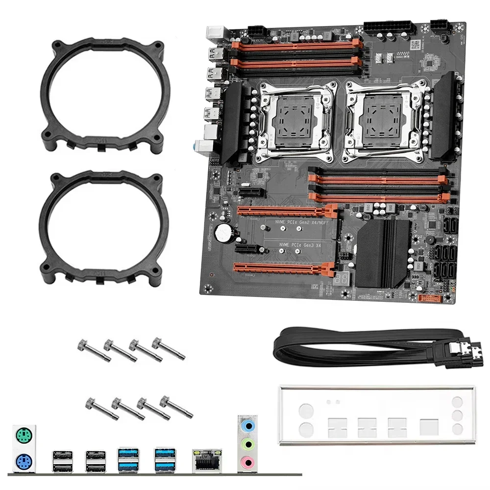 Dual Lga2011-3 Server Motherboard Combo - لوحة أم للألعاب X99 ثنائية المعالج
