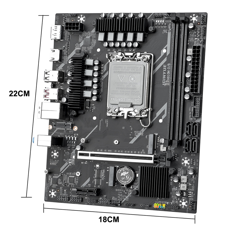 Lga1851 Gaming Motherboard - لوحة أم JGINYUE H810M-D/B M-ATX للألعاب