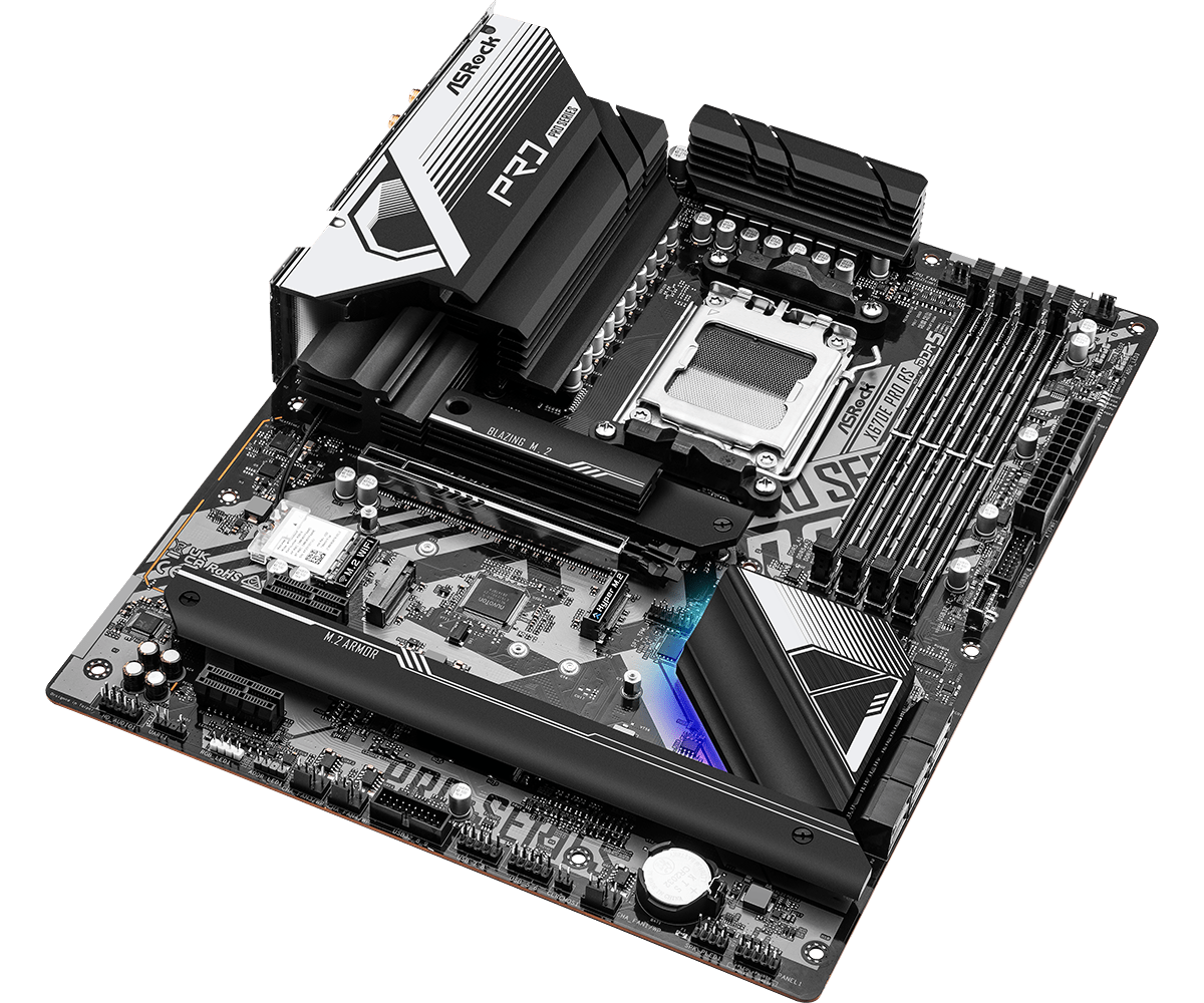 لوحة أم ASROCK X670E Pro RS تد - مراجعة X870E Atx Motherboard وسعره