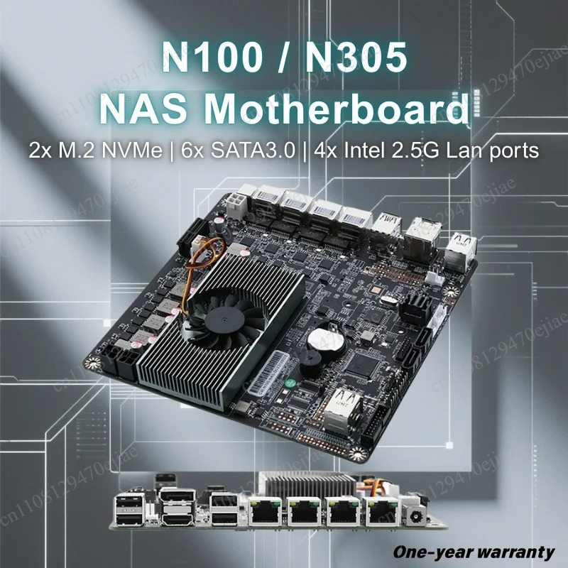 لوحة أم N100 Mini ITX NAS مع ذ - مراجعة Mini Itx Dual 2.5G Nas Motherboard وسعره