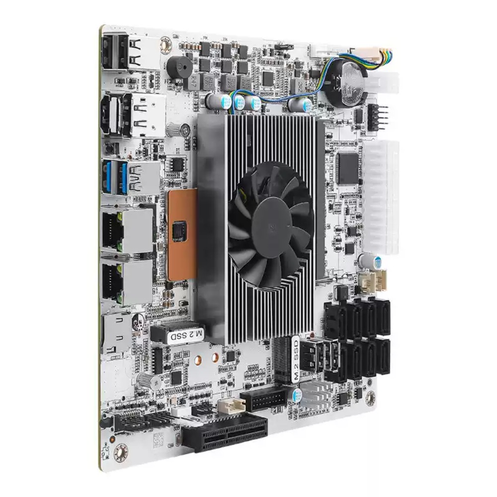 لوحة أم Mini-ITX بيضاء M11 NAS - مراجعة Mini Itx Dual 2.5G Nas Motherboard وسعره