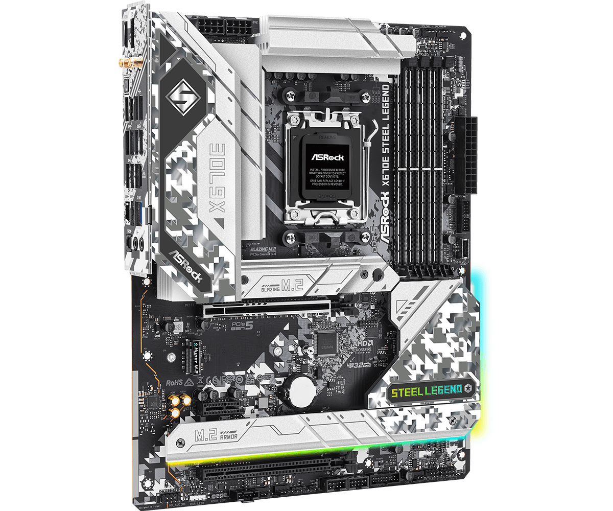 لوحة أم ASROCK X670E STEEL LEG - مراجعة X870E Atx Motherboard وسعره