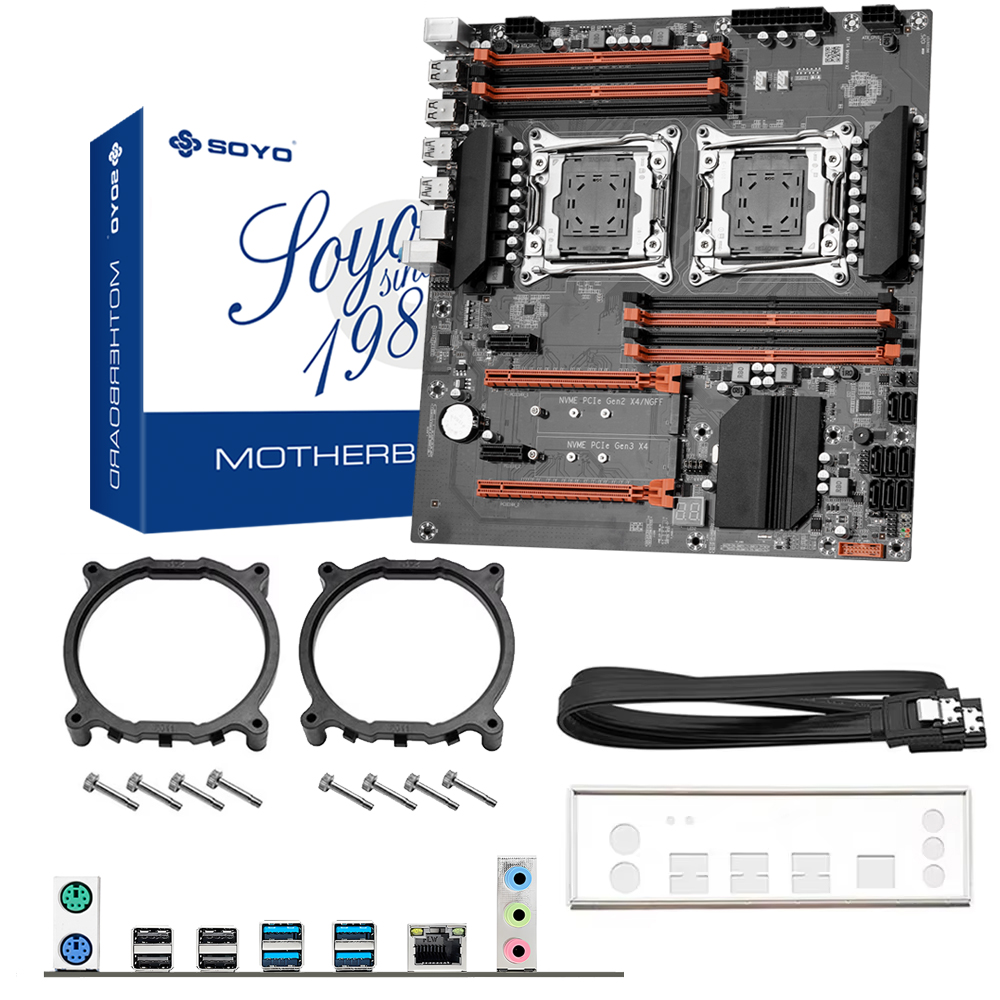 لوحة أم SOYO X99 للألعاب ثنائي - مراجعة Dual Lga2011-3 Server Motherboard Combo وسعره