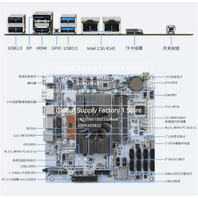 لوحة أم NAS Mini ITX M11 مع مع - مراجعة Mini Itx Dual 2.5G Nas Motherboard وسعره