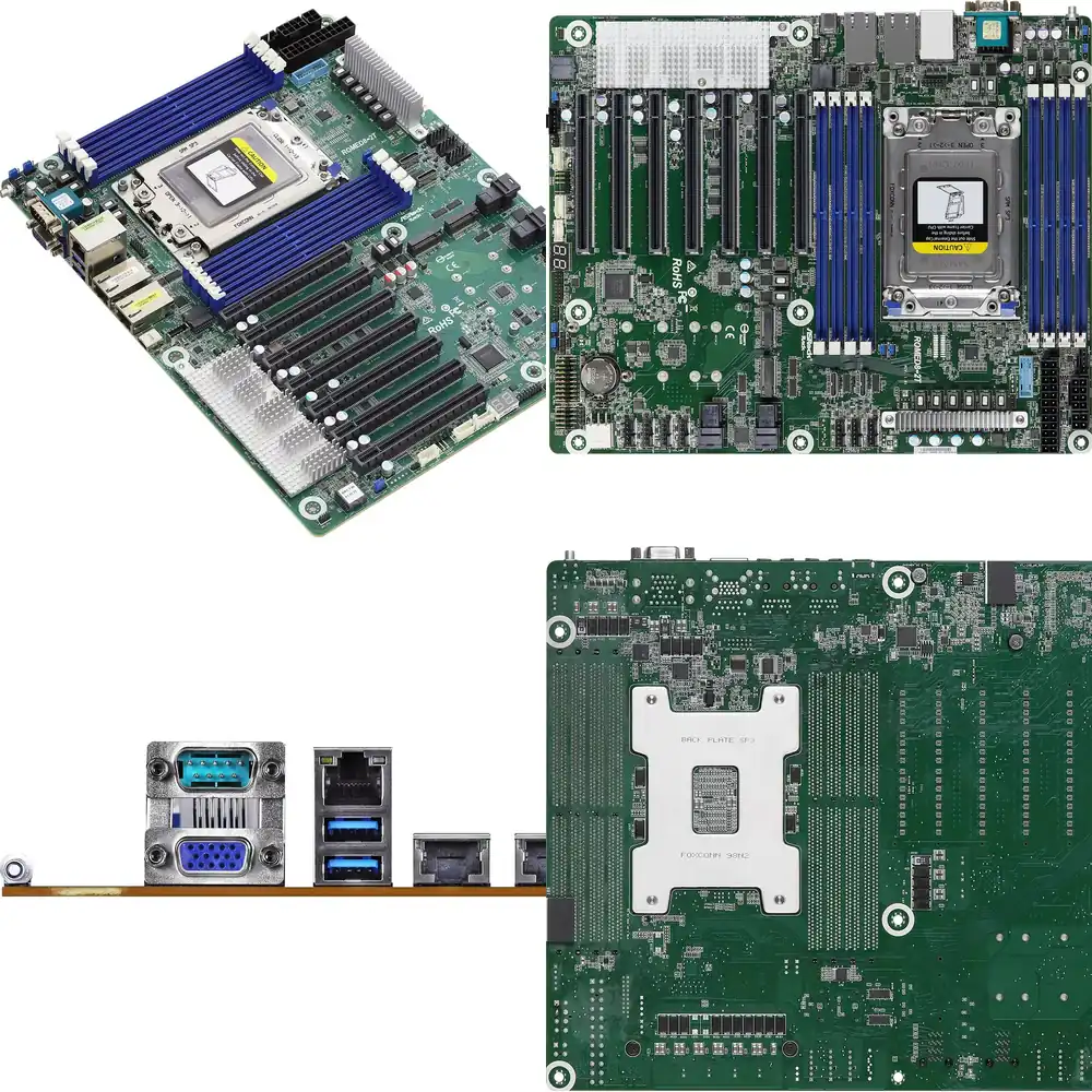 لوحة أم أصلية من ASRock Rack ط - مراجعة Dual Socket Sp3 Epyc Motherboard وسعره